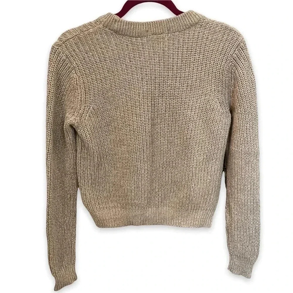 H&M Basics Oatmeal Sweater Crew EUC XS - Picture 2 of 4
